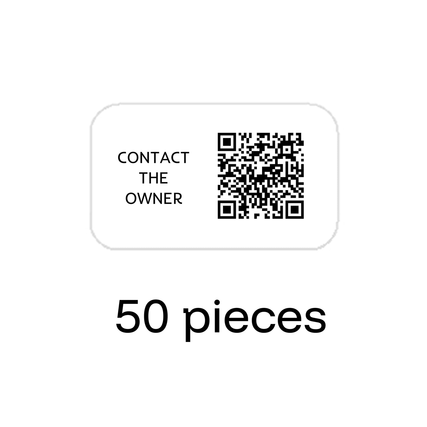 Universal QR Code Stickers 50 pieces each 1.06" × 0.63"
