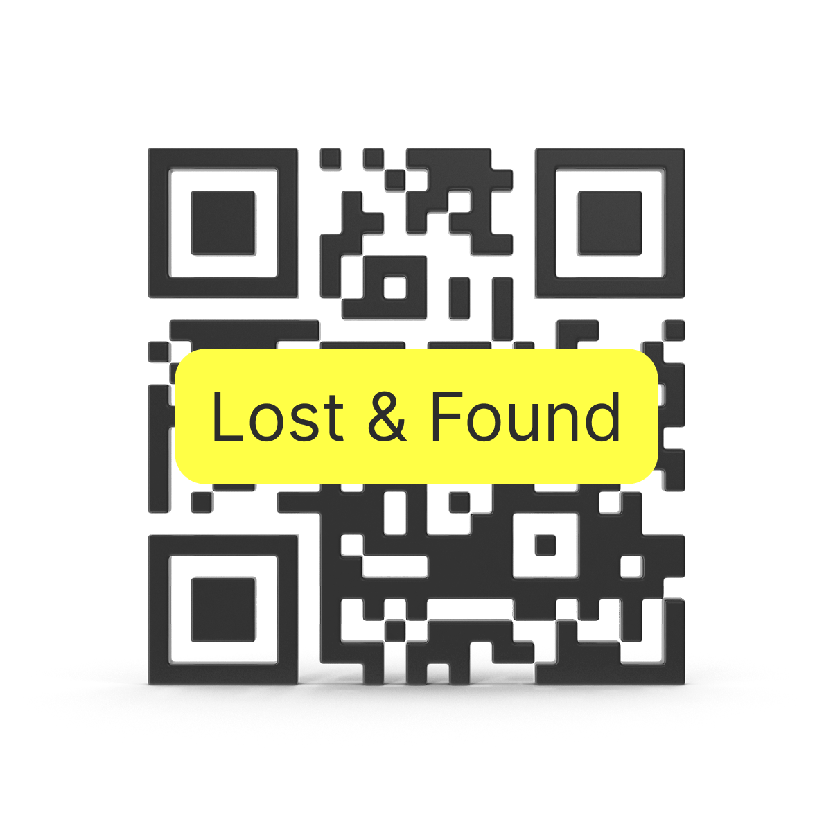 Lost & Found QR code subscription