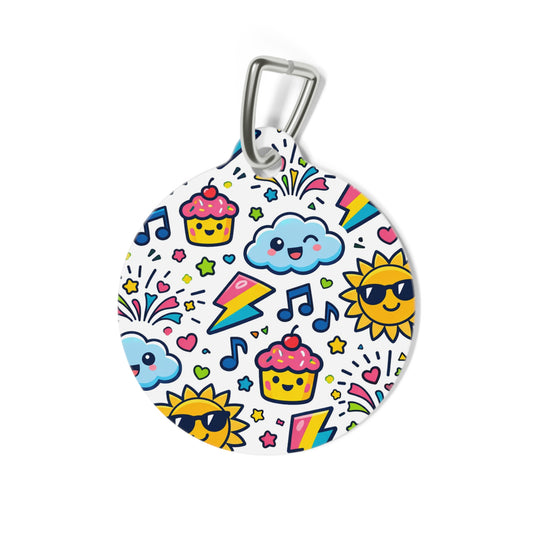 QR-Enabled Pet ID Tag — "Lost & Found" Smart Pet Tag with Secure QR Contact Form (Happy energetic)