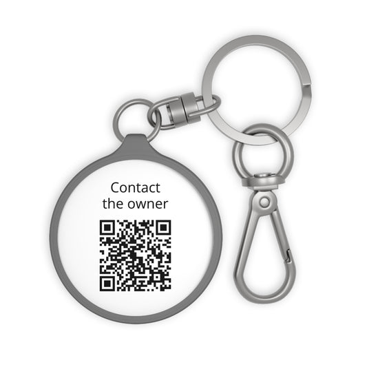 QR Contact Keyring Tag — Lost Item ID Keychain