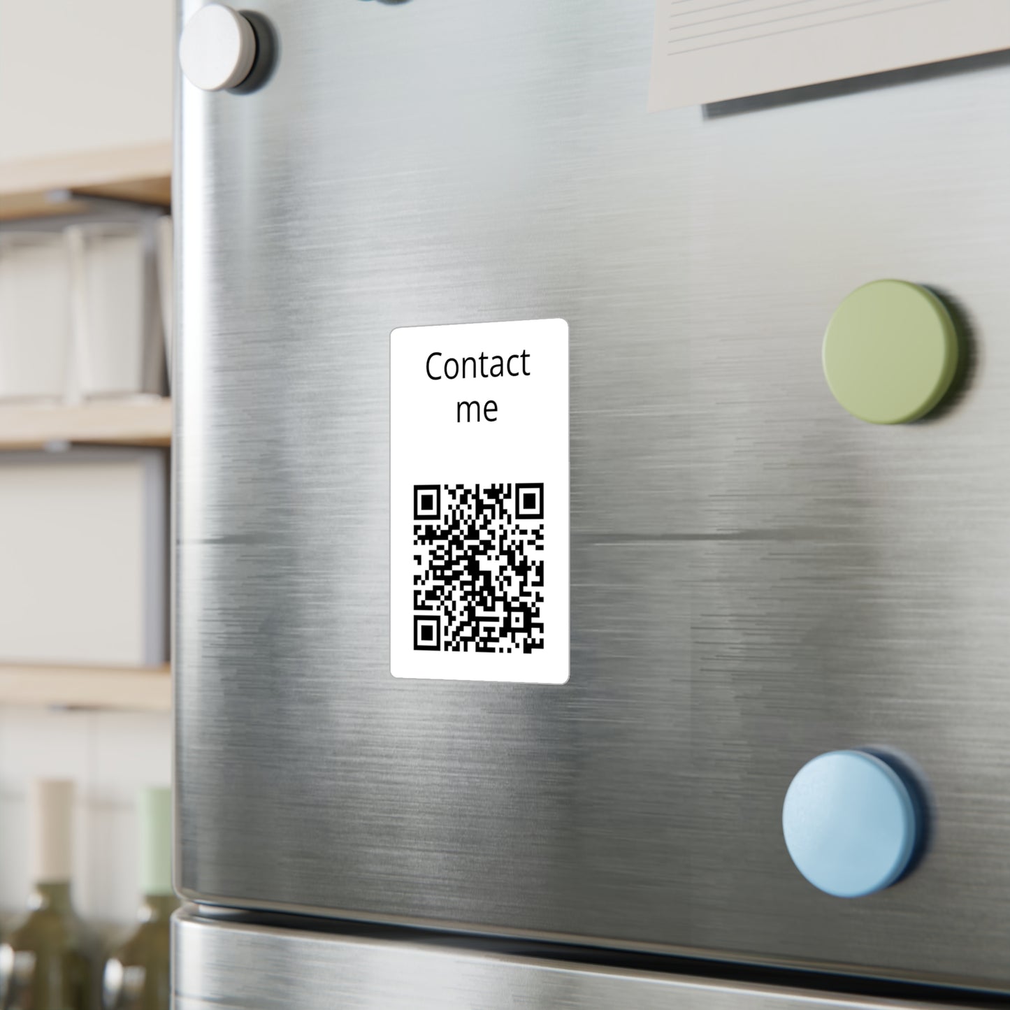 Copy of Kiss-Cut Vinyl Decal — "Contact me" QR Code Sticker