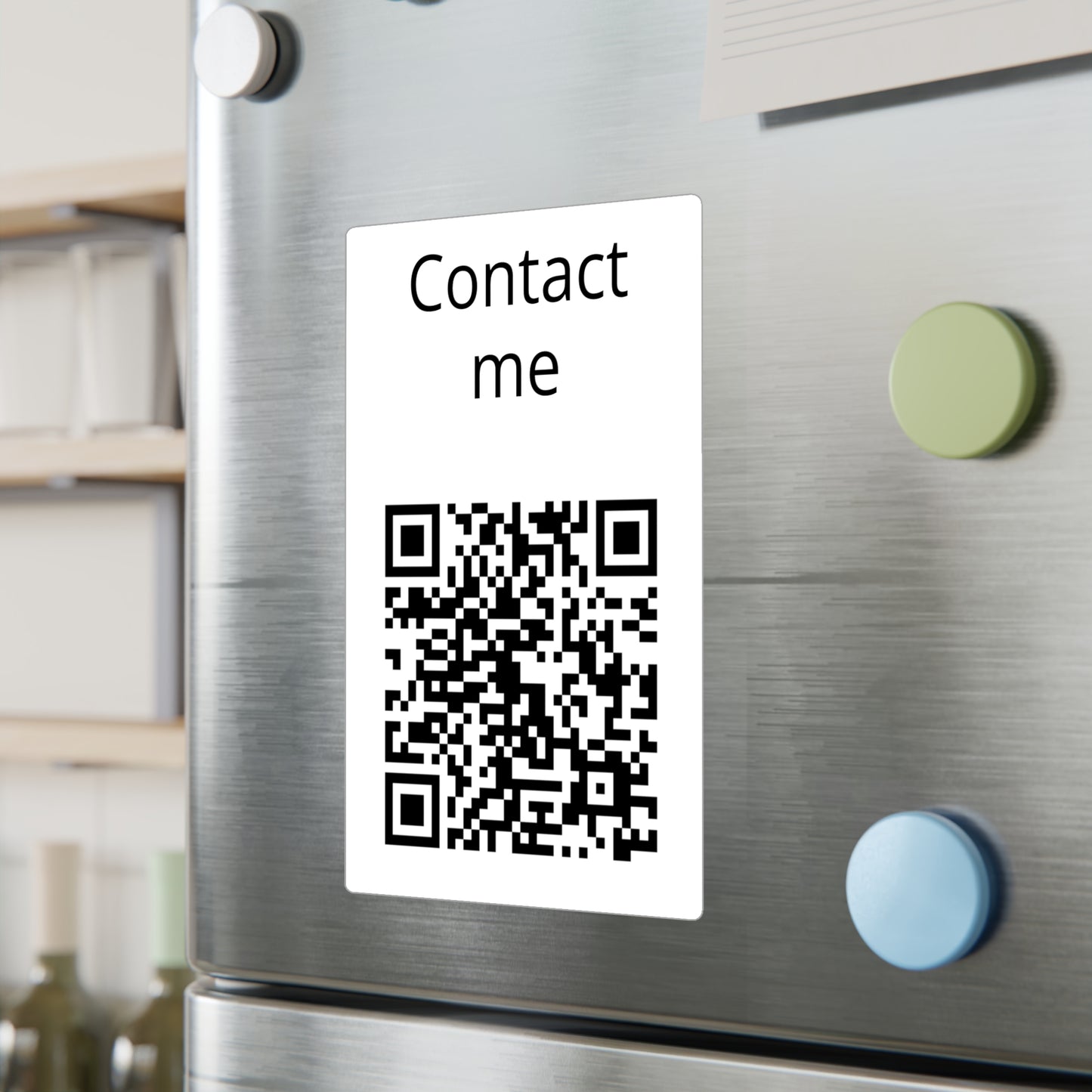 Copy of Kiss-Cut Vinyl Decal — "Contact me" QR Code Sticker