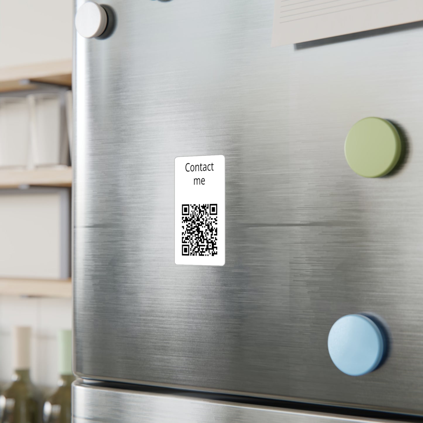 Copy of Kiss-Cut Vinyl Decal — "Contact me" QR Code Sticker