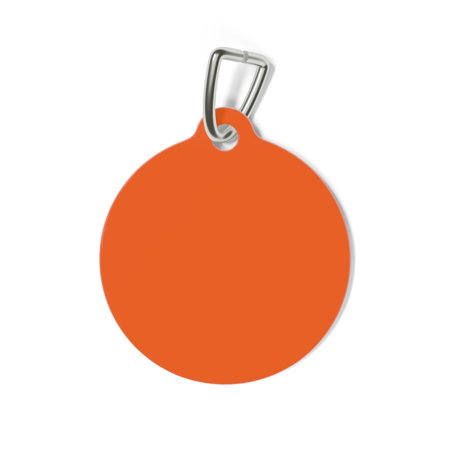 QR-Enabled Pet ID Tag — "Lost & Found" Smart Pet Tag with Secure QR Contact Form Orange