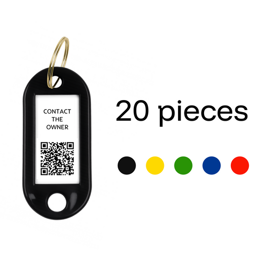 Pack of 20 same color tags