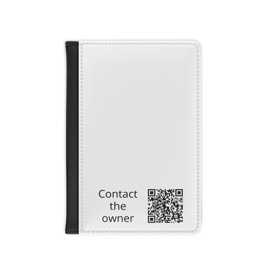 Passport Cover — Minimal QR 'Contact the Owner' Travel Passport Holder