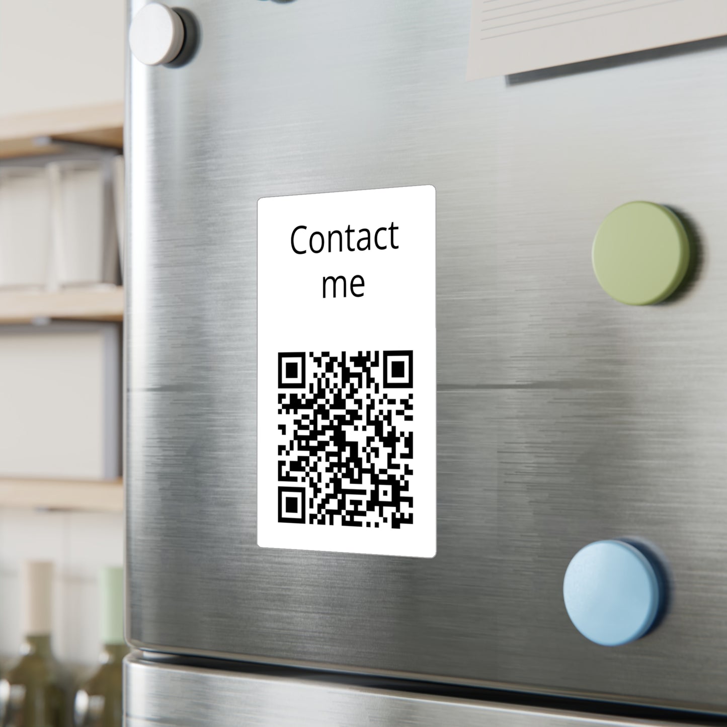 Copy of Kiss-Cut Vinyl Decal — "Contact me" QR Code Sticker