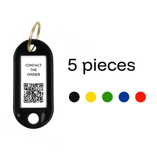 Pack of 5 same color tags