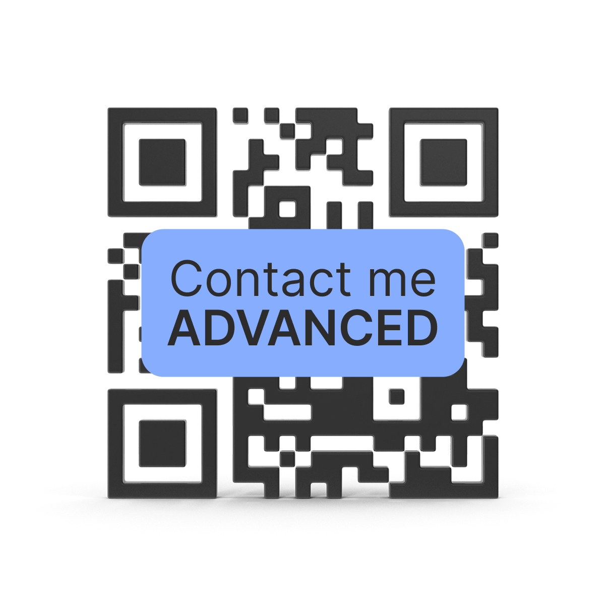 Contact me QR code subscription Advanced