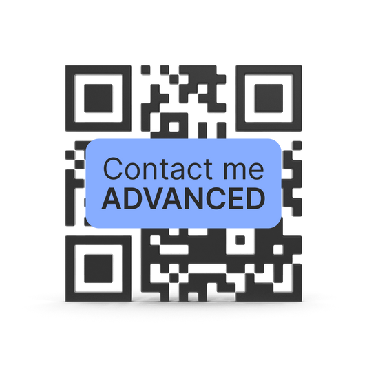 Contact me QR code subscription Advanced