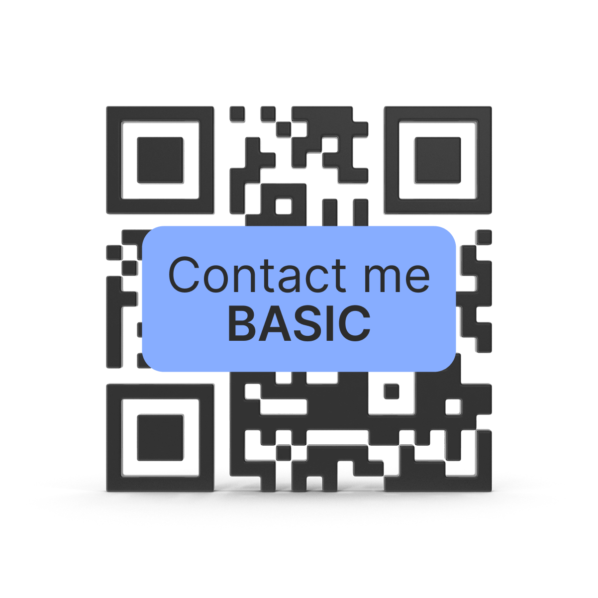 Contact me QR code subscription Basic
